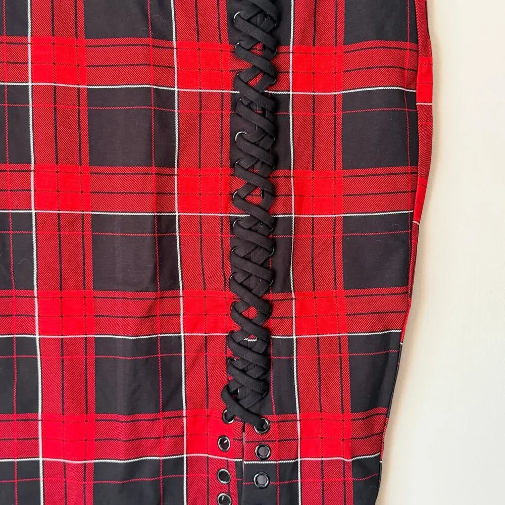 Torrid Skirt Red and Black Plaid Size 1X - Picture 10 of 11